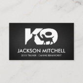 Carte De Visite Entraîneur de chiens K9 - Comportement canin (Devant)