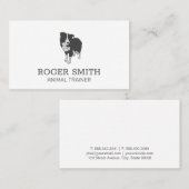 Carte De Visite Entraîneur de chiens | Services animaux | Chien (Devant / Derrière)