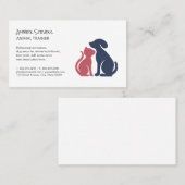 Carte De Visite Entraîneur de chiens | Sitter | Refuge animal (Devant / Derrière)