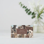 Carte De Visite Entraîneur de chiens Soins aux animaux Chiens Fidé (Debout devant)