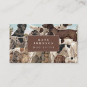 Carte De Visite Entraîneur de chiens Soins des animaux Chiens Rend (Devant)