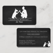 Carte De Visite Entraîneur de chiens Voiture d'affaires pour son C (Devant / Derrière)