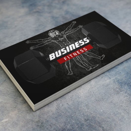 Carte De Visite Entraîneur de conditionnement physique Corps parfa