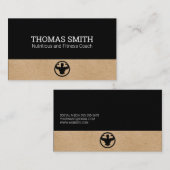 Carte De Visite Entraîneur de conditionnement physique élite | For (Devant / Derrière)