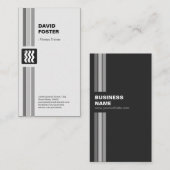 Carte De Visite Entraîneur de conditionnement physique - Noir mode (Devant / Derrière)