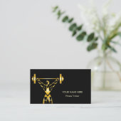 Carte De Visite Entraîneur de conditionnement physique personnel (Debout devant)