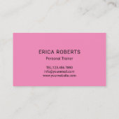 Carte De Visite Entraîneur de conditionnement physique Running Gir (Dos)