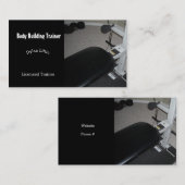 Carte De Visite Entraîneur de construction de corps (Devant / Derrière)