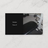 Carte De Visite Entraîneur de construction de corps (Dos)