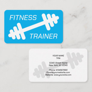 Carte De Visite Entraîneur de fitness minimaliste moderne coach de