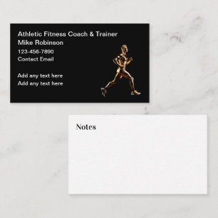 Carte De Visite Entraîneur de fitness ou entraîneur athlétique chi