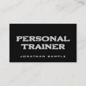 Carte De Visite Entraîneur de fitness Personal Trainer Modern Prof (Devant)