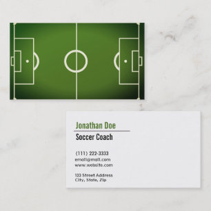 Carte de visite entraîneur de football