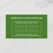 Carte De Visite Entraîneur de football (Dos)