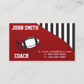 Carte De Visite Entraîneur de football (Devant)