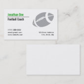 Carte de visite Entraîneur De Football (Devant / Derrière)