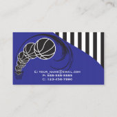 Carte De Visite Entraîneur de football - bleu (Dos)