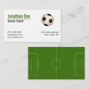 Carte de visite entraîneur de football européen