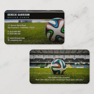 Carte De Visite Entraîneur de football   Instructeur professionne