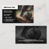 Carte De Visite Entraîneur de football | Instructeur professionnel (Devant / Derrière)