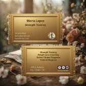 Carte De Visite Entraîneur de force minimal professionnel brillant