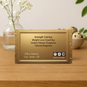 Carte De Visite Entraîneur de force minimal professionnel brillant