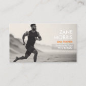 Carte De Visite Entraîneur de gym (Devant)