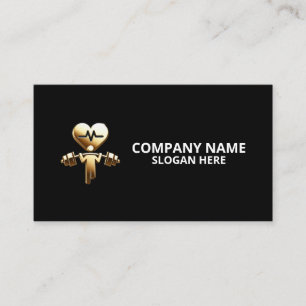 Carte De Visite Entraîneur de gym de luxe minimaliste Coach Fitnes