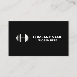 Carte De Visite Entraîneur de gym de luxe minimaliste Fitness en f