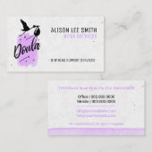 Carte De Visite Entraîneur de naissance de Doula (Devant / Derrière)