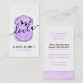 Carte De Visite Entraîneur de naissance de Doula (Devant / Derrière)