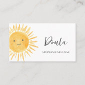 Carte De Visite Entraîneur de naissance de Doula (Devant)