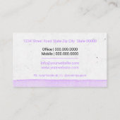 Carte De Visite Entraîneur de naissance de Doula (Dos)