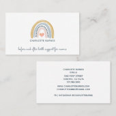 Carte De Visite Entraîneur de naissance Doula Midwoman Aquarelle A (Devant / Derrière)