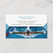 Carte De Visite Entraîneur de natation professionnel | Coach (Devant)
