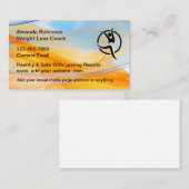 Carte De Visite Entraîneur De Perte De Poids Et Diététiste (Devant / Derrière)