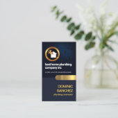 Carte De Visite Entraîneur de plomberie de la couche d'eau bleue (Debout devant)