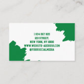 Carte De Visite Entraîneur de softball (Dos)