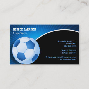 Carte De Visite Entraîneur de sports du football du football