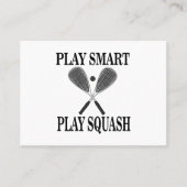 Carte De Visite Entraîneur de squash Coach (Devant)