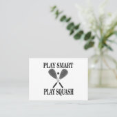 Carte De Visite Entraîneur de squash Coach (Debout devant)