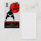 Carte De Visite Entraîneur de Sumo (Devant / Derrière)