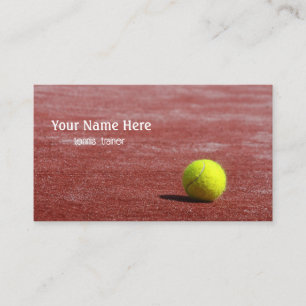 Carte De Visite Entraîneur de tennis
