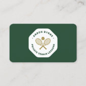 Carte De Visite Entraîneur de tennis (Devant)