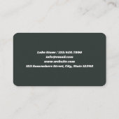 Carte De Visite Entraîneur de tennis (Dos)