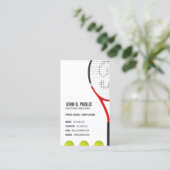 Carte De Visite Entraîneur de tennis (Debout devant)