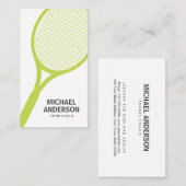 carte de visite entraîneur de tennis (Devant / Derrière)