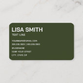 Carte De Visite Entraîneur de tennis (Dos)