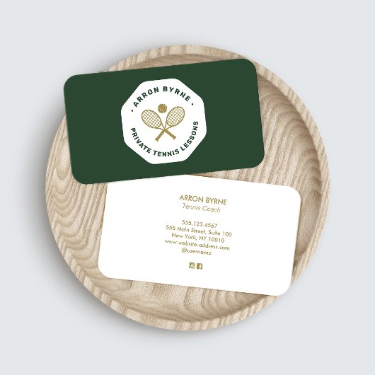 Carte De Visite Entraîneur de tennis