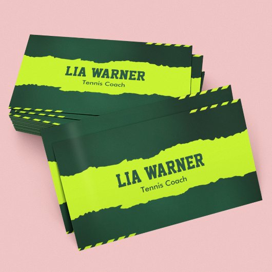 Carte De Visite Entraîneur de tennis